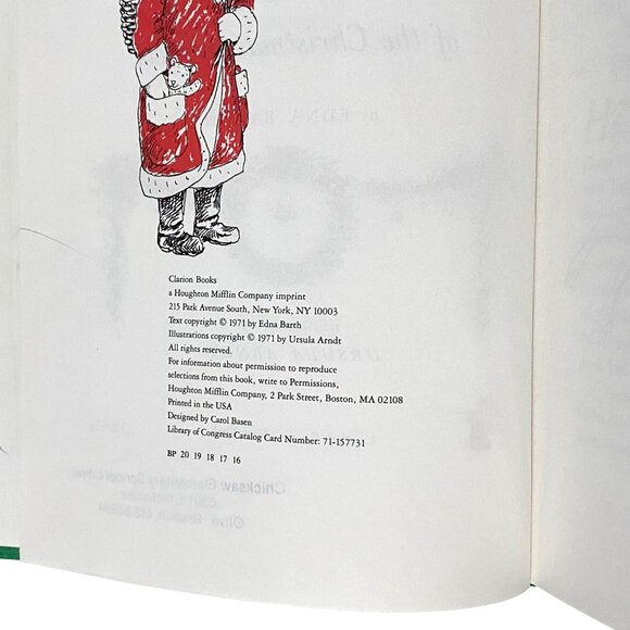 Holly Reindeer and Colored Lights The Story of the Christmas Symbols HC Barth - Picture 5 of 9